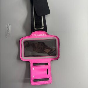 Lifeworks Pink Armband Phone Holder